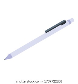 Copywriter pen icon. Isometric of copywriter pen vector icon for web design isolated on white background