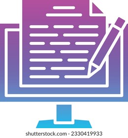 Copywriter vector icon. Can be used for printing, mobile and web applications.