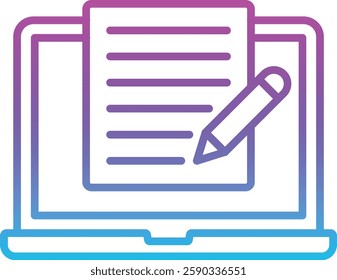 Copywriter vector icon. Can be used for printing, mobile and web applications.