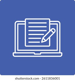 Copywriter vector icon. Can be used for printing, mobile and web applications.