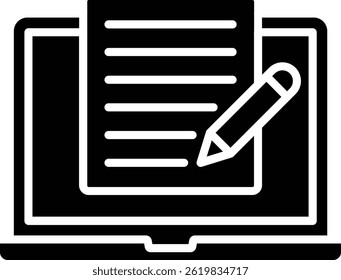 Copywriter vector icon. Can be used for printing, mobile and web applications.