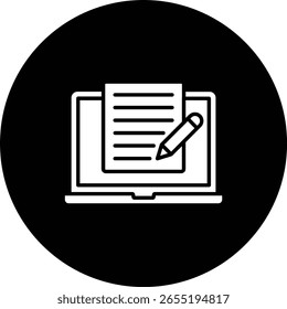 Ícone de vetor do Copywriter. Pode ser usado para impressão, aplicativos móveis e da Web.