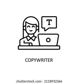 Copywriter Vector Outline icons for your digital or print projects.