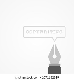 Copywriting concept. Vector illustration, flat design