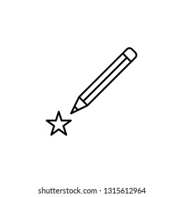 copywriting, edit tools, pen icon. Element of marketing for mobile concept and web apps icon. Thin line icon for website design and development, app development. Premium icon