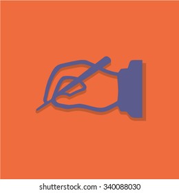 Copywriting icon logo background