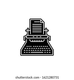 copywriting icon. Simple glyph, flat vector of seo and web optimization icons for ui and ux, website or mobile application