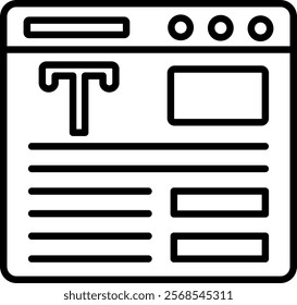 Copywriting Icon Symbol Art Sign