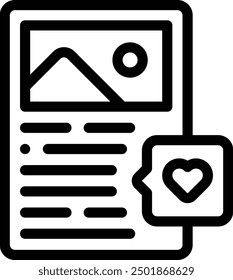 copywriting icon. Thin Linear Style Design Isolated On White Background