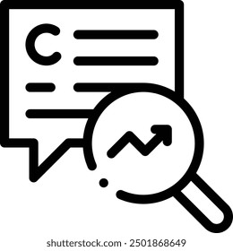 copywriting icon. Thin Linear Style Design Isolated On White Background
