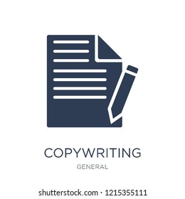 copywriting icon. Trendy flat vector copywriting icon on white background from general collection, vector illustration can be use for web and mobile, eps10