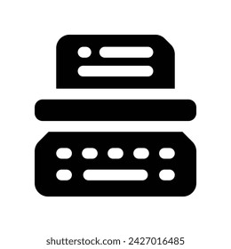 copywriting icon. vector glyph icon for your website, mobile, presentation, and logo design.
