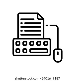 copywriting icon. vector line icon for your website, mobile, presentation, and logo design.