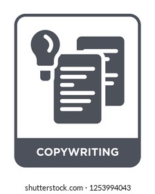 copywriting icon vector on white background, copywriting trendy filled icons from General collection, copywriting simple element illustration
