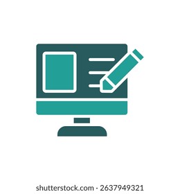 copywriting icon. vector.Editable stroke.linear style sign for use web design,logo.Symbol illustration.