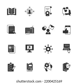 copywriting icons set . copywriting pack symbol vector elements for infographic web