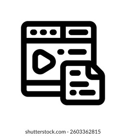copywriting line icon. Clean and minimalist vector icon for websites, mobile apps, presentations, and logos. Fully scalable and customizable for any project.