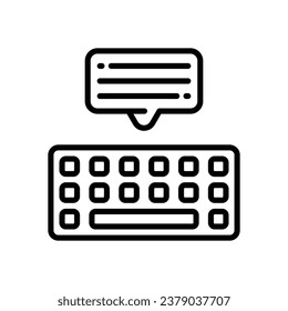 copywriting line icon. vector icon for your website, mobile, presentation, and logo design.