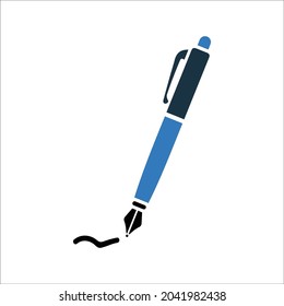 Copywriting, pen, seo, writing, edit icon. Vector design isolated on a white background.