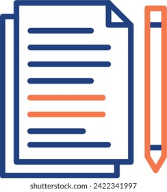 Copia de escritura de iconos de diseño de vector descarga . Eps