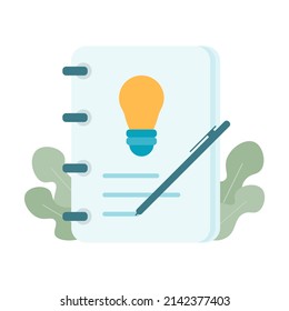 Copywriting, writing icon. Creative writing and storytelling, education concept. Writing education concept. Vector illustration.