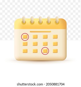 Copywriting, writing icon. document concept yellow. 3d vector illustration on white transparent background