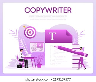 Copywriting, writing icon. Making valuable content and working as a freelancer