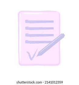 Copywriting, writing icon.Writing education concept.