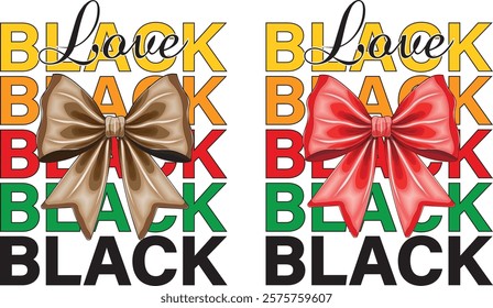 Coquette Bow Black History month