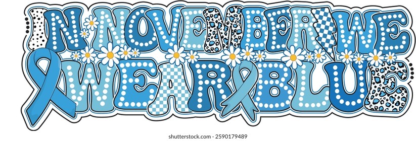 Coquette bow Diabetes Awareness, In November we wear blue, Dalmatian dots, race, Hope, Retro Ribbon, shirt, design for, designs