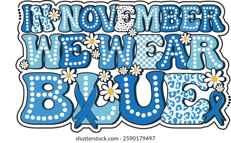 Coquette bow Diabetes Awareness, In November we wear blue, Dalmatian dots, race, Hope, Retro Ribbon, shirt, design for, designs