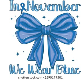 Coquette bow Diabetes Awareness, In November we wear blue, Dalmatian dots, race, Hope, Retro Ribbon, shirt, design for, designs