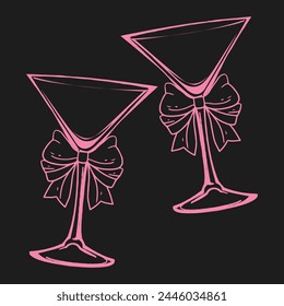 Coquette Bow Vector T-shirt Design