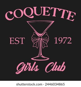 Coquette Bow Vector T-shirt Design