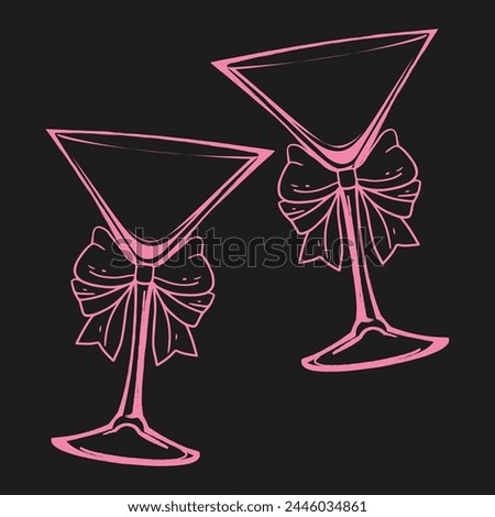 Coquette Bow Vector T-shirt Design