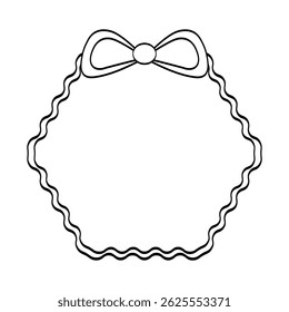 Coquette arcos marcos decorativos. pegatinas negras vintage de moda. para tarjetas de felicitación, invitaciones. boda y redes sociales.