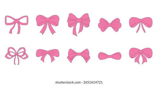 Coquette fita rosa cor lisa