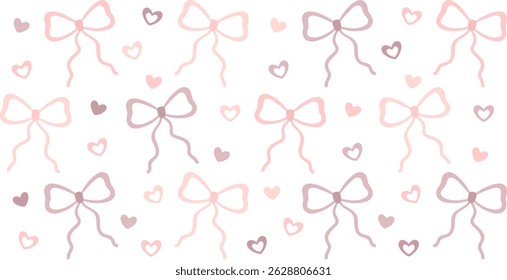 Coquette ribbons and hearts 16oz libbey glass can wrap. Coquette bow cup wrap sublimation design. Cute tumbler wrap.