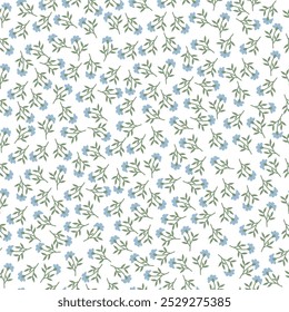 coquette seamless flowers pattern. Delicate petals and vibrant blossoms create an artistic and vintage botanical illustration. Perfect for wallpaper, fabric, wrapping paper and more.