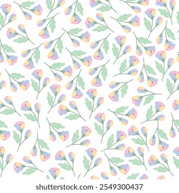 coquette seamless flowers pattern. Perfect for wallpaper, fabric, wrapping paper and more.