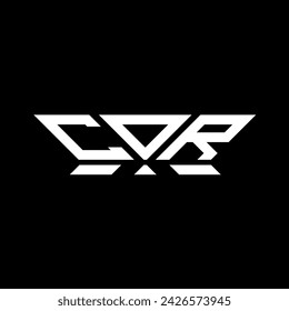 Diseño vectorial del logotipo de la letra de COR, logotipo simple y moderno de COR. COR diseño de alfabeto de lujo  