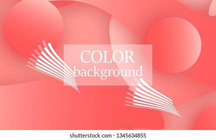 Coral abstract background. Vector illustration. Red pink background. Color coral pattern.