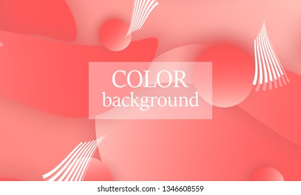 Coral abstract background. Vector illustration. Red pink background. Color coral pattern.