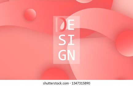 Coral abstract background. Vector illustration. Red pink background. Color coral pattern.