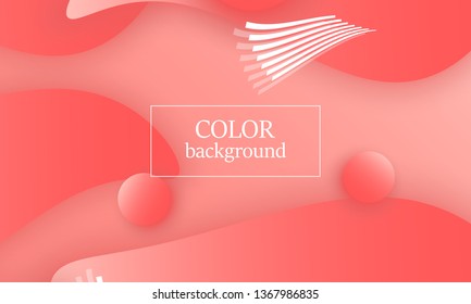 Coral abstract background. Vector illustration. Red pink background. Color coral pattern.