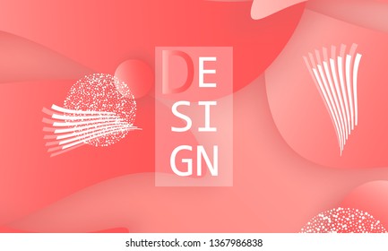 Coral abstract background. Vector illustration. Red pink background. Color coral pattern.