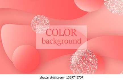 Coral abstract background. Vector illustration. Red pink background. Color coral pattern.