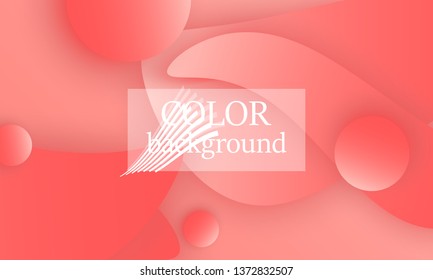 Coral abstract background. Vector illustration. Red pink background. Color coral pattern.