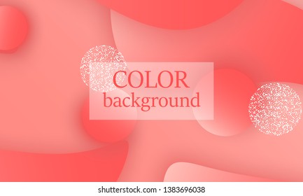 Coral abstract background. Vector illustration. Red pink background. Color coral pattern.