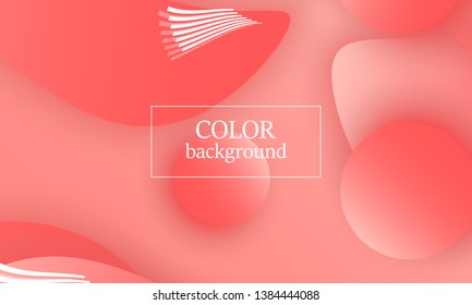 Coral abstract background. Vector illustration. Red pink background. Color coral pattern.